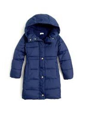 Girls' Crewcuts Puffer Coat - Navy- S